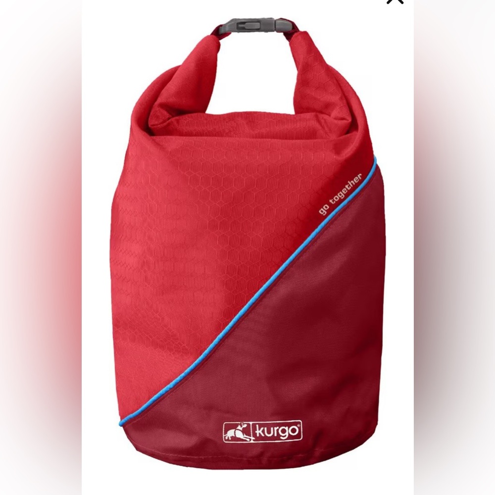 Kurgo Kibble Carrier Travel Dog Food Container‎ Red Bag
